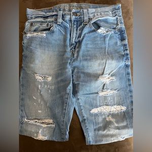 American eagle jeans, 28x30, slim fit, light blue